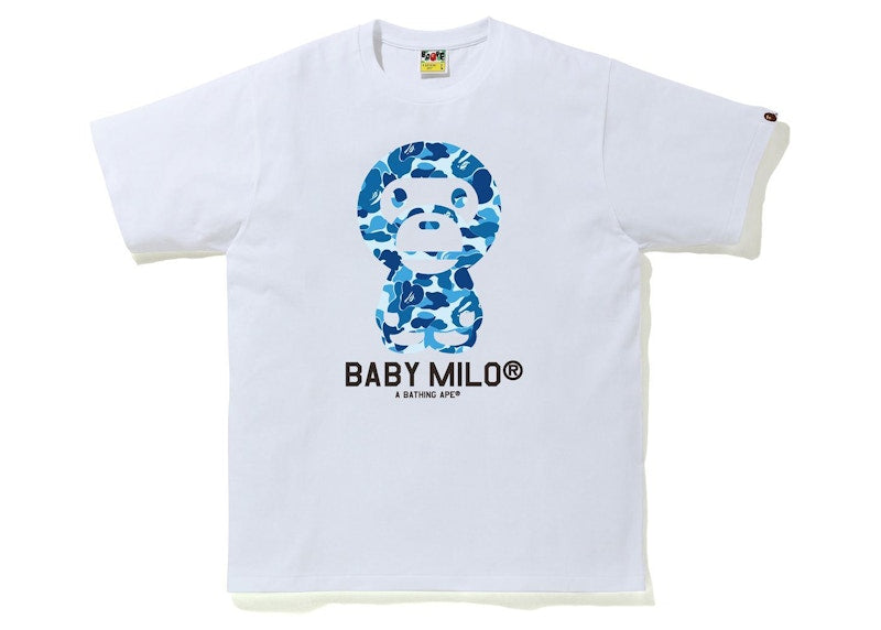 BAPE ABC Camo Baby Milo Tee White/Blue