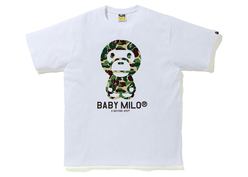 BAPE ABC Camo Baby Milo Tee White/Green