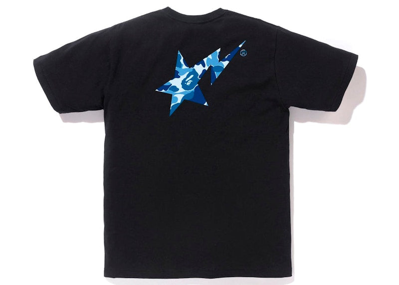 BAPE ABC Camo Bape Sta Logo Tee Black Blue