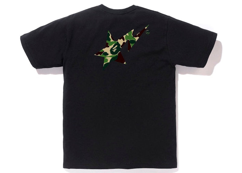 BAPE ABC Camo Bape Sta Logo Tee Black Green