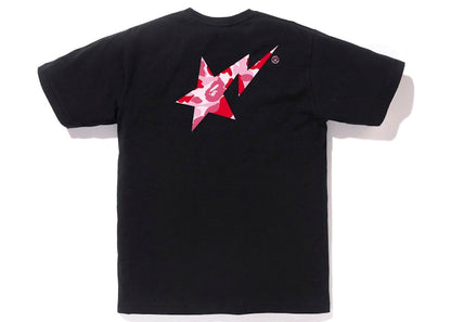 BAPE ABC Camo Bape Sta Logo Tee Black Pink
