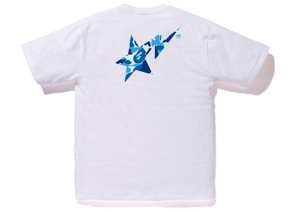 BAPE ABC Camo Bape Sta Logo Tee White Blue