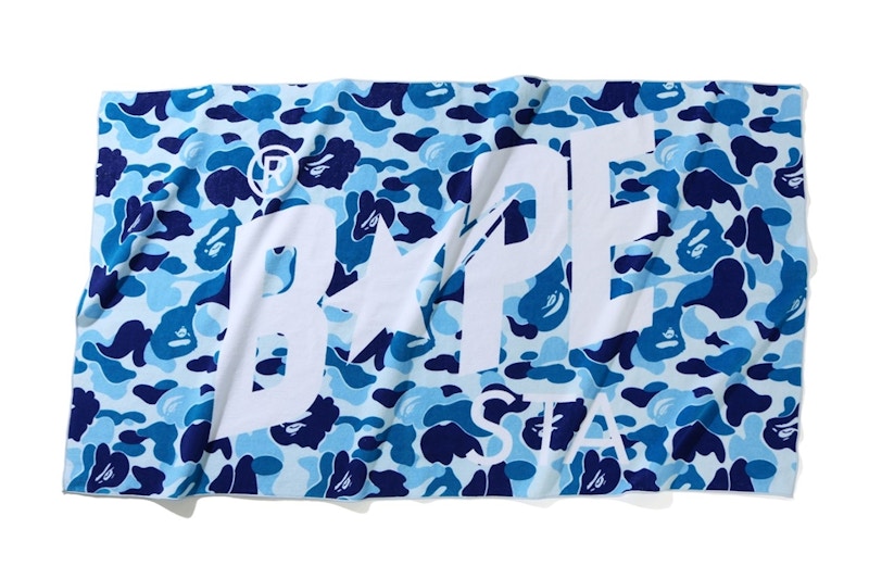 BAPE ABC Camo Bapesta Beach Towel Blue