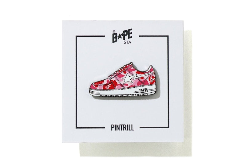 BAPE ABC Camo Bapesta Pintrill Pin Pink
