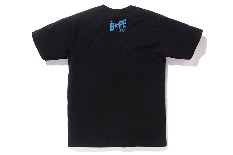 BAPE ABC Camo Bapesta Tee Black/Blue