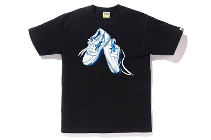 BAPE ABC Camo Bapesta Tee Black/Blue