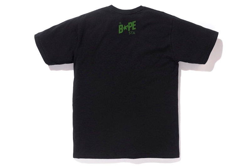 BAPE ABC Camo Bapesta Tee Black/Green