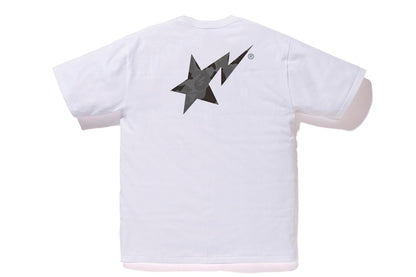 BAPE ABC Camo Bapesta Tee White/Black