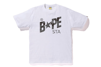 BAPE ABC Camo Bapesta Tee White/Black