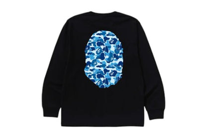 BAPE ABC Camo Big Ape Head L/S Tee Black/Blue