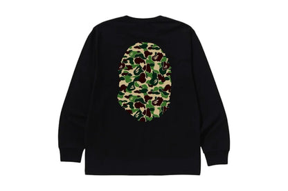 BAPE ABC Camo Big Ape Head L/S Tee Black/Green