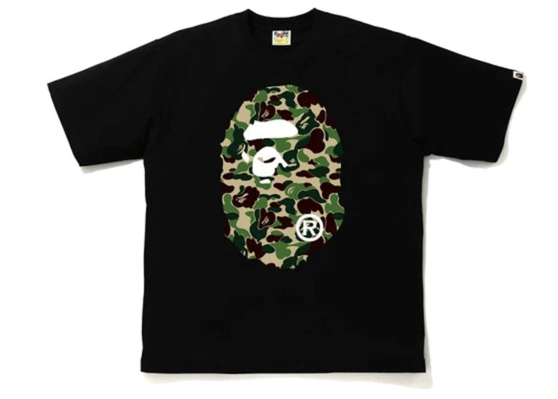 BAPE ABC Camo Big Ape Head Relaxed Tee Black/Green