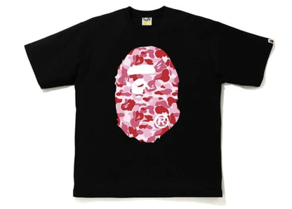 BAPE ABC Camo Big Ape Head Relaxed Tee Black/Pink