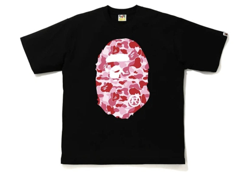 BAPE ABC Camo Big Ape Head Relaxed Tee Black/Pink