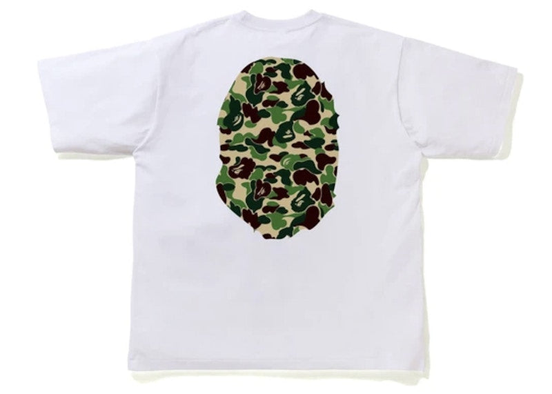 BAPE ABC Camo Big Ape Head Relaxed Tee White/Green