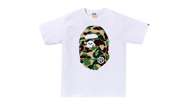 BAPE ABC Camo Big Ape Head Tee (FW25) White/Green