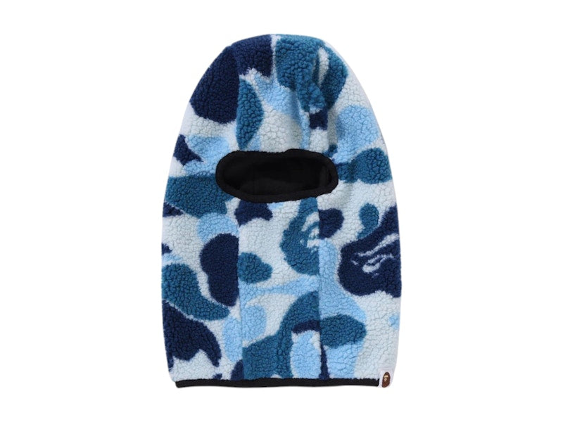 BAPE ABC Camo Boa Fleece Balaclava Blue