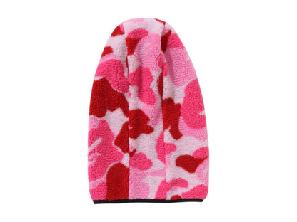 BAPE ABC Camo Boa Fleece Balaclava Pink