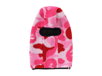 BAPE ABC Camo Boa Fleece Balaclava Pink