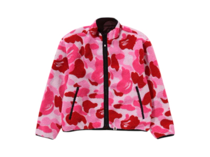 BAPE ABC Camo Boa Ripstop Reversible Jacket Pink