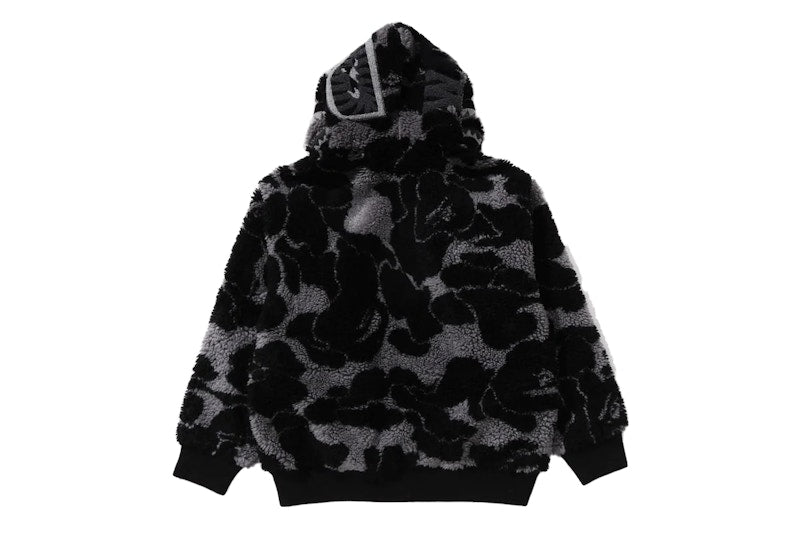 BAPE ABC Camo Boa Shark Relaxed Fit Hoodie Black