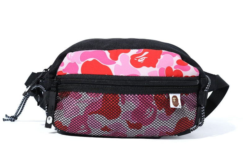 BAPE ABC Camo Bungee Cord Waist Bag Pink