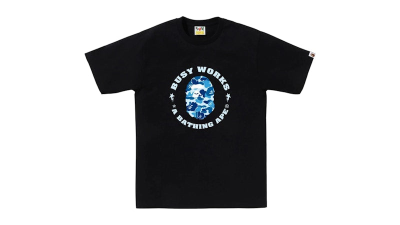 BAPE ABC Camo Busy Works Sta Tee Black/Blue