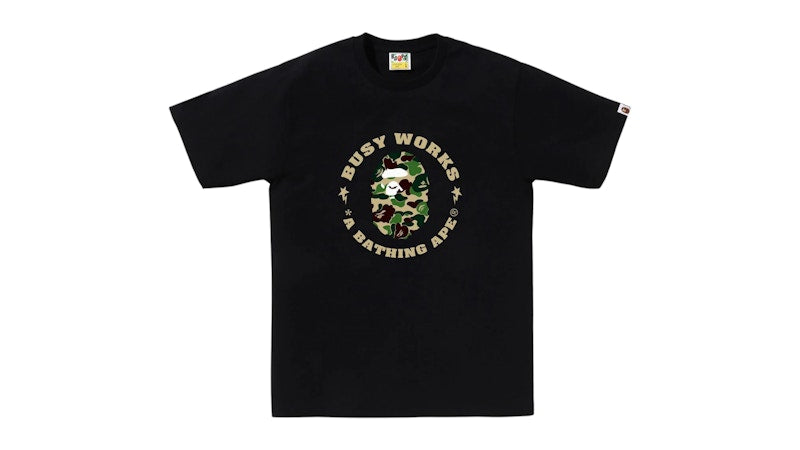 BAPE ABC Camo Busy Works Sta Tee Black/Green