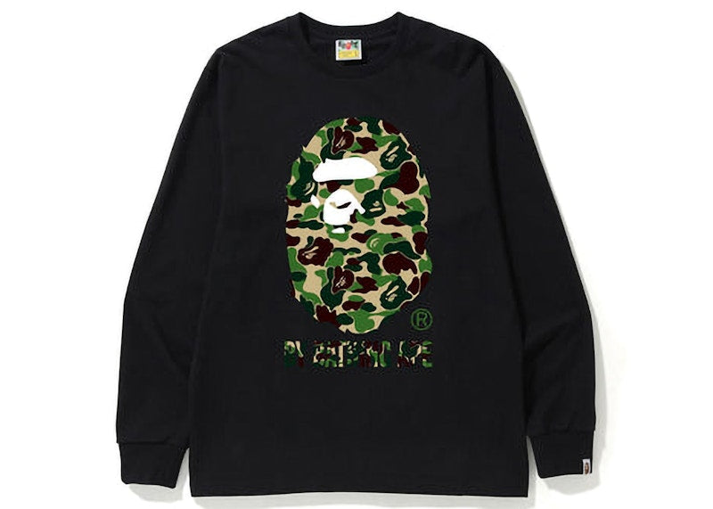 BAPE ABC Camo By Bathing Ape L/S Tee (FW22) Black Green