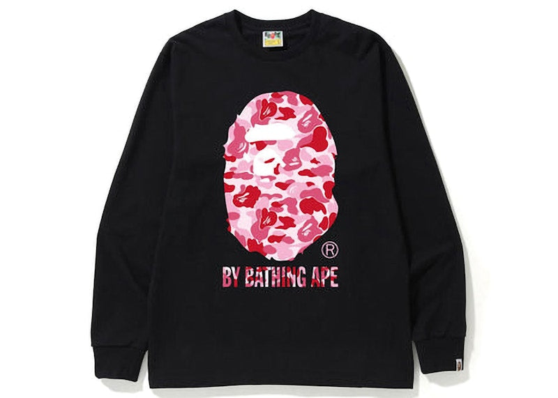 BAPE ABC Camo By Bathing Ape L/S Tee (FW22) Black Pink