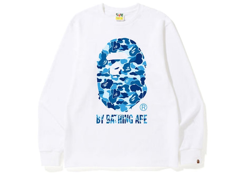 BAPE ABC Camo By Bathing Ape L/S Tee (FW22) White Blue