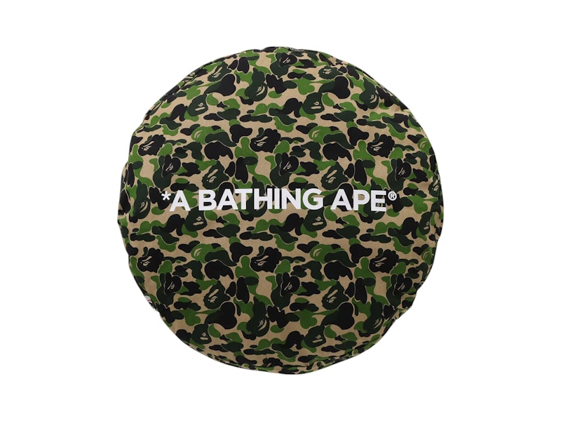 BAPE ABC Camo Circle 60cm Dog Bed Green
