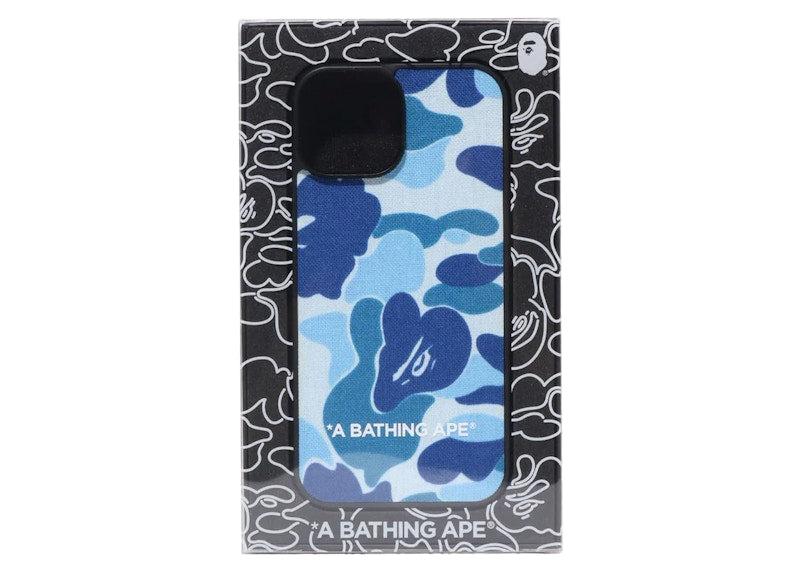 BAPE ABC Camo Cloth Fabric iPhone 15 Case Blue
