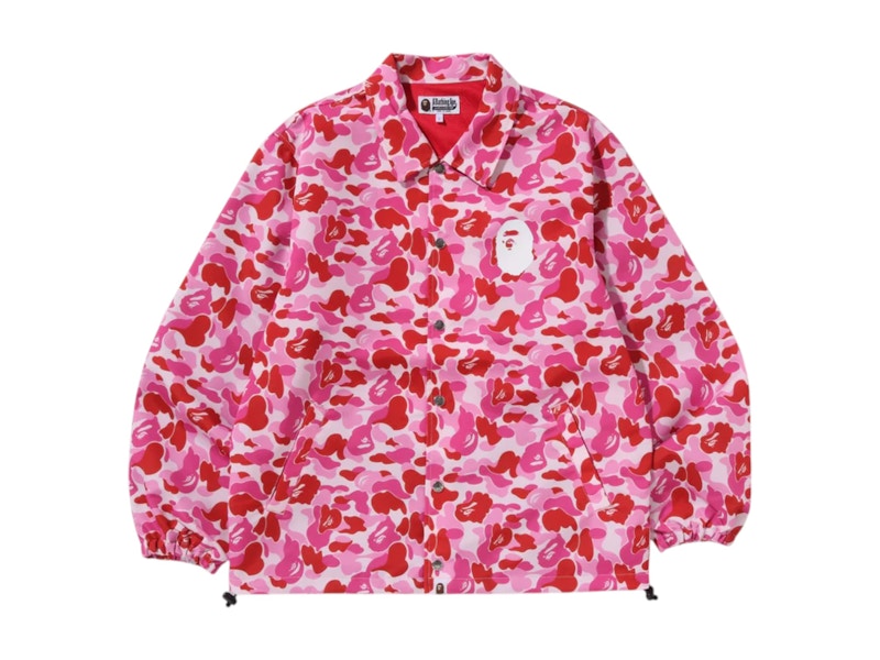 BAPE ABC Camo Coach Jacket Pink