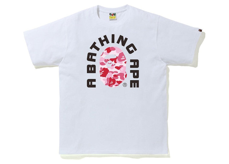BAPE ABC Camo College 2020 Tee White/Pink