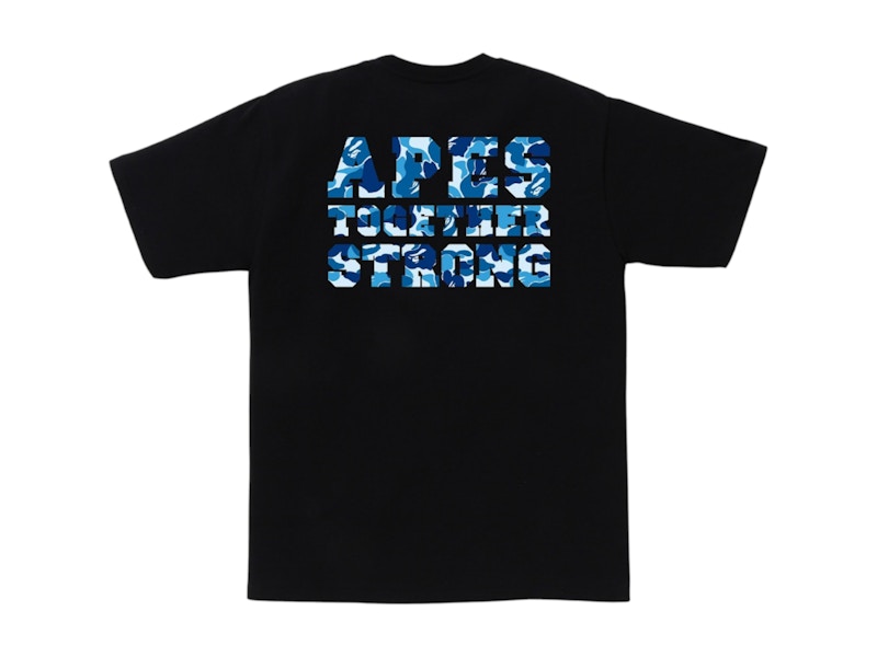 BAPE ABC Camo College ATS Tee Black/Blue