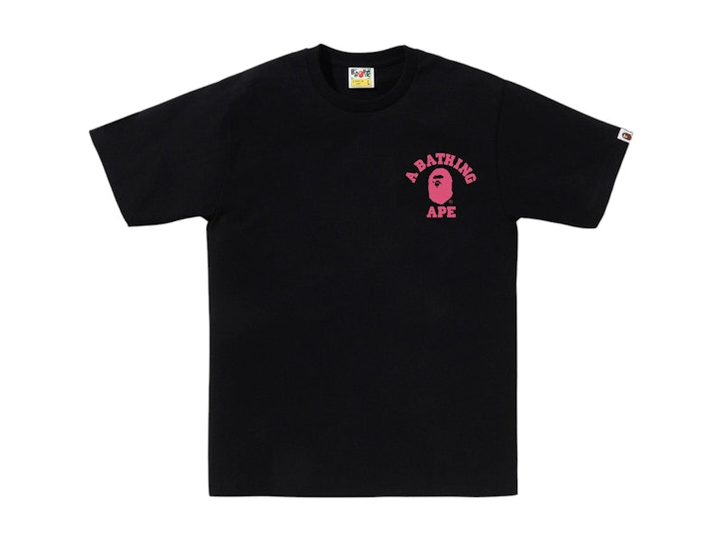 BAPE ABC Camo College ATS Tee Black/Pink