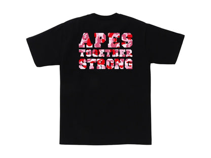 BAPE ABC Camo College ATS Tee Black/Pink