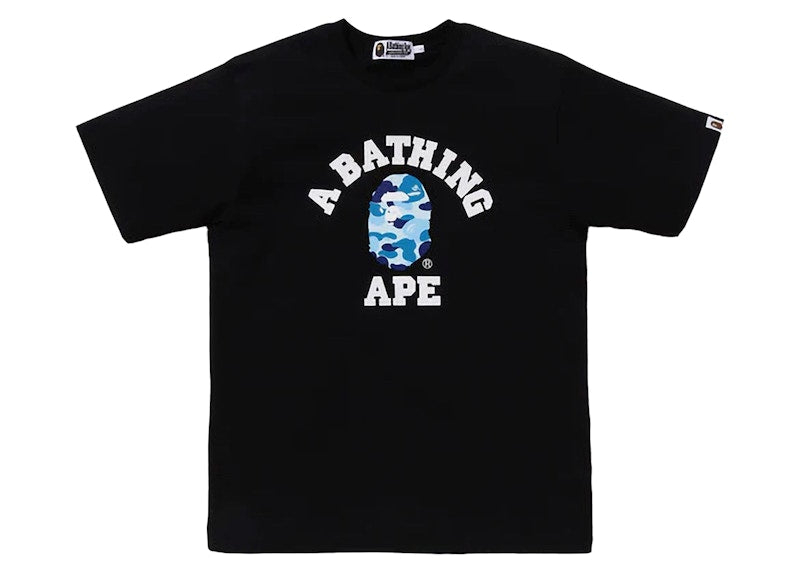 BAPE ABC Camo College Organic Cotton Tee Black/Blue
