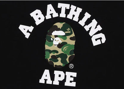 BAPE ABC Camo College Organic Cotton Tee Black/Green