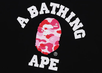 BAPE ABC Camo College Organic Cotton Tee Black/Pink