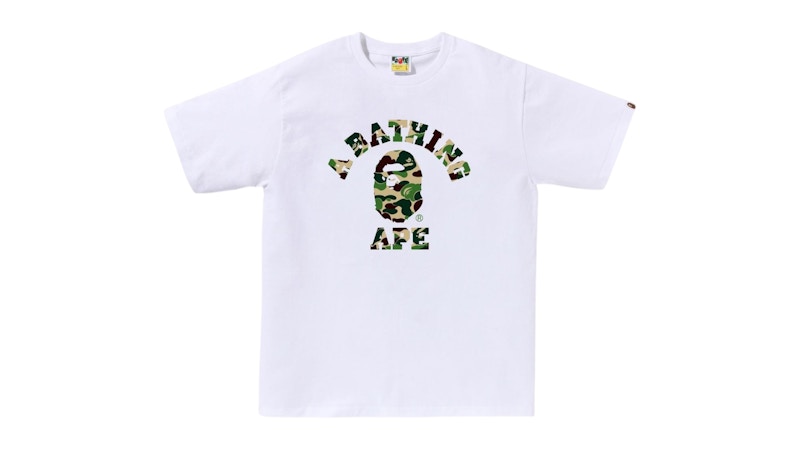 BAPE ABC Camo College (SS25) Tee White/Green