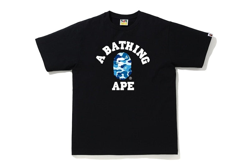 BAPE ABC Camo College Tee Black/Blue