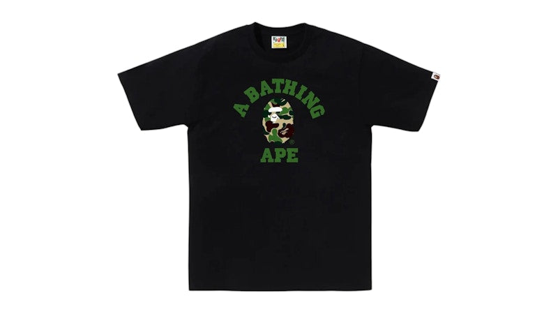 BAPE ABC Camo College Tee (SS25) Black/Green