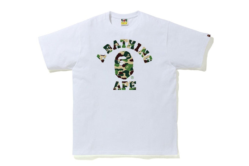 BAPE ABC Camo College Tee (SS21) White/Green