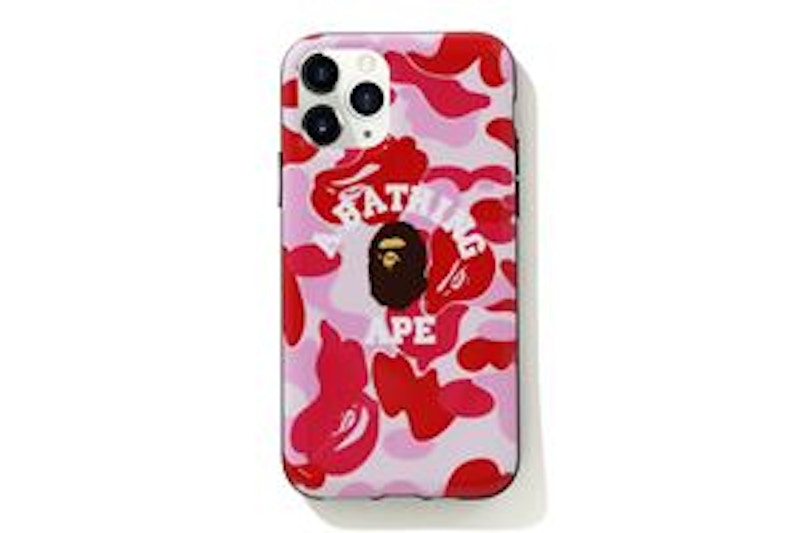 BAPE ABC Camo College iPhone 11 Pro Case Pink
