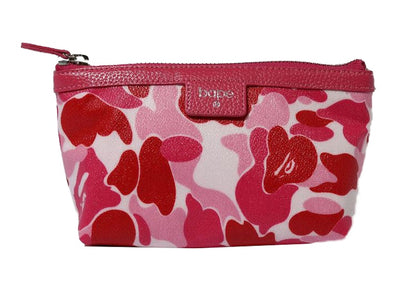 BAPE ABC Camo Cosme Pouch Pink