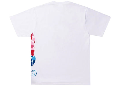 BAPE ABC Camo Crazy Side Big Ape Head Tee White