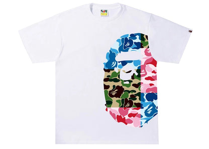 BAPE ABC Camo Crazy Side Big Ape Head Tee White