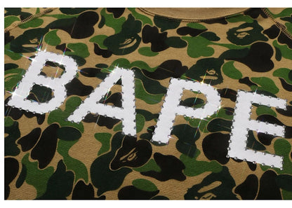 BAPE ABC Camo Crystal Stone Crewneck Green